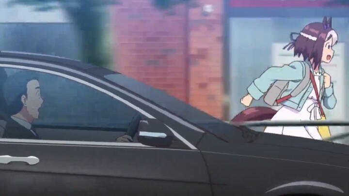 The country girl is cautious and reckless, running faster than a car