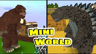 Kong đại chiến Godzilla trong phiên bản Mini World