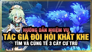 Hướng Dẫn Cúng Tế 3 Cây Cư Trú | Nhiệm Vụ Đảo Tsurumi | Speed Run | Genshin Impact