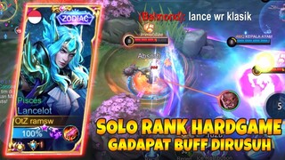 SOLO RANK LANCELOT HARDGAME GADAPET BUFF TRUS | LANCELOT GAMEPLAY | MLBB