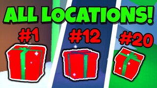 ALL 20 Christmas PRESENT Locations! 🎁 Pet Simulator X Roblox!