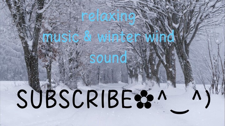 relaxing music & winter wind sound