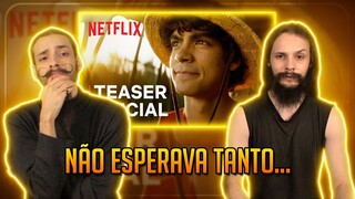 Reagimos ao Trailer Teaser Oficial de ONE PIECE - LIVE ACTION -DETONAMOS OU HYPAMOS!?
