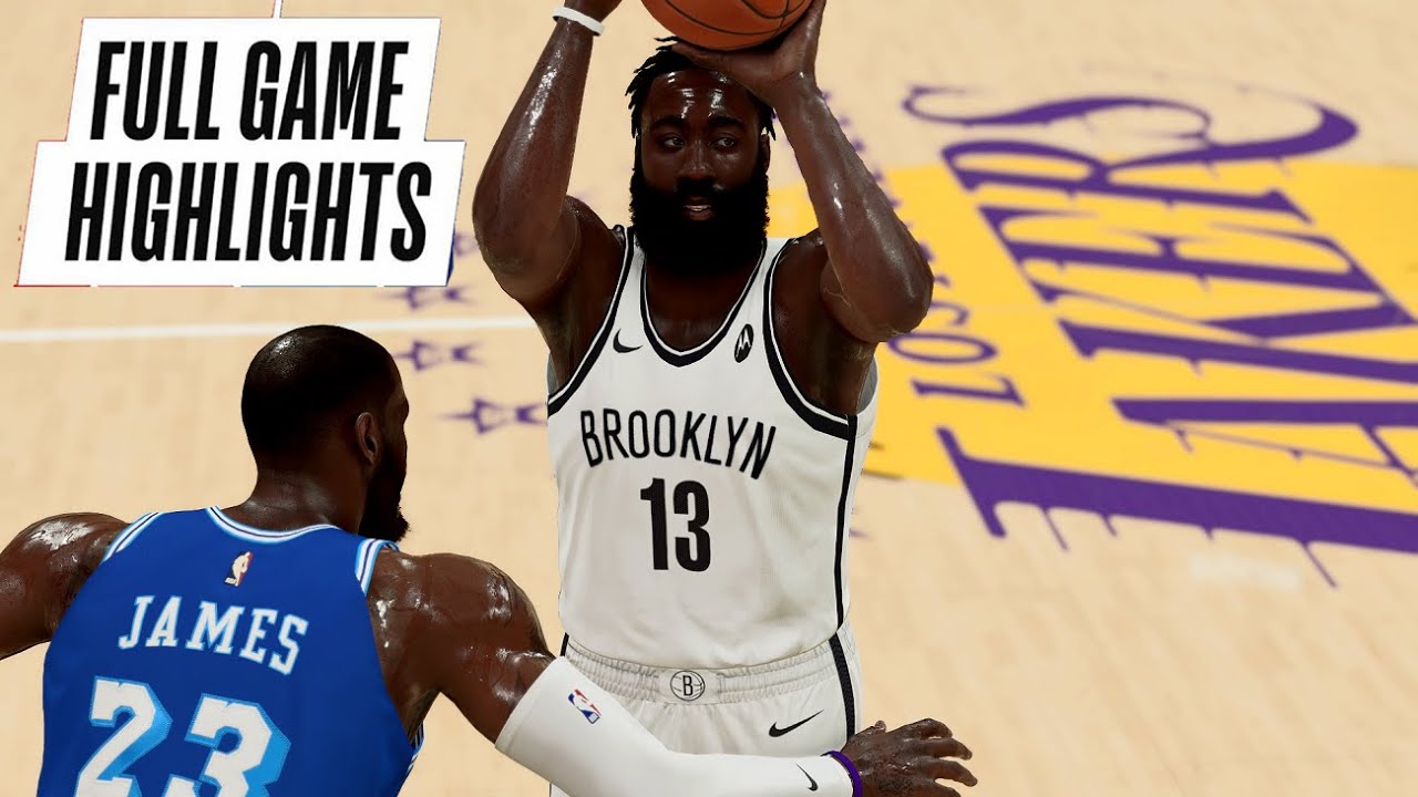 Nets vs Lakers Full game highlights! February 18, 2021 NBA Season | NBA  2K21 - Bilibili