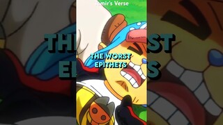 The WORST Epithets In One Piece Are BRUTAL! #anime #onepiece #luffy #shorts