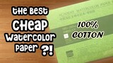I think this is the best cheap watercolor paper | Baohong Watercolor Paper Review