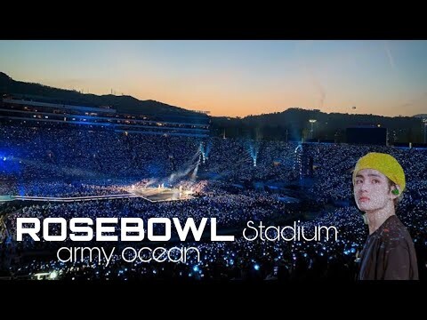 BTS ARMY || shining up the ROSEBOWL stadium
