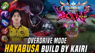 AUTO FAST HAND!! HAYABUSA Pakai Build ONIC KAIRI | Overdrive Mode Mobile Legends: Bang Bang