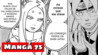 BOMBA! Boruto 75 - AMADO REVELA TUDO! MOMOSHIKI diz a BORUTO que AMADO está... ( RESUMO COMPLETO )