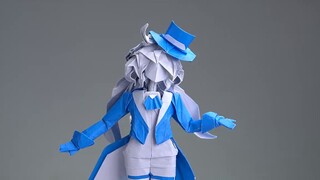 After maxing out the origami talent, I folded Furninna out of a piece of paper.