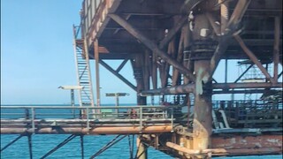 when working at the sea platform offshore