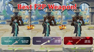 Alhaitham's Best F2P WEAPON!! Harbinger or Toukabou Shigure?? DMG comparison gameplay!!