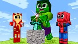 Monster School : Superheroes Swapping Power Because The Gemstone - Sad Story - Minecraft Animation