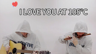 Brain washed by "Love you at 105°C"!! Flute cover