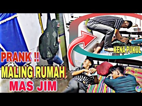 Prank Mas Jim 🤣 Ada maling Dalam Rumah Auto Ketakutan sampai bikin ngakak