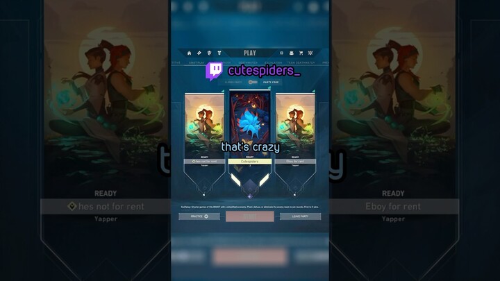 the method is patched… twitch: cutespiders_ #valorant