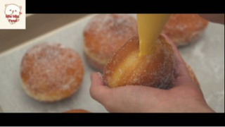 Japanese Vanilla custard cream donuts 6 #monngonNhatBan