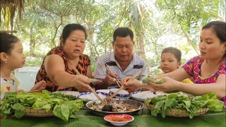 Ăn Một Lần Là Ghiền Cá Cam Hấp Nắm Cuốn Bánh Tráng Rau Sống Chấm Mắm Chua | TKQ & Family T871