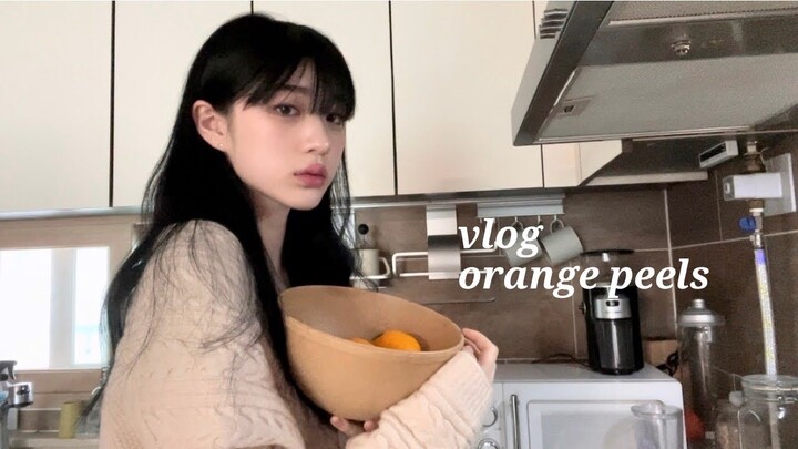eng)5시간 동안 오렌지 필 만든 날 vlog 🍊 | 잔잔한 힐링