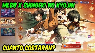 Todo lo que tienes que saber del Evento de MLBB x Shingeki no Kyojin Mobile Legends