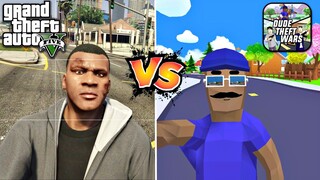 GTA 5  vs Dude Theft Wars  ความเเตกต่างระหว่างสองเกม !! - [Dude Theft Wars] โจรข่อย