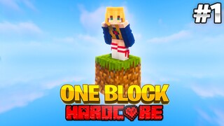 Minecraft One Block Skyblock, but it’s HARDCORE! #1