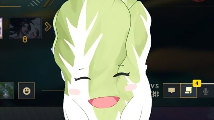 Akali opened the quilt and saw cabbage
