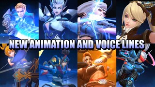 EIGHT HEROES WITH NEW ANIMATIONS AND VOICE LINES - MLBB