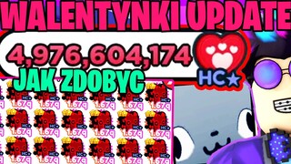 JAK ZDOBYĆ OGROME ILOŚCI NAJLEPSZYCH PETÓW na NOWYM WALENTYNKOWYM UPDATE w PET SIMULATOR X | ROBLOX