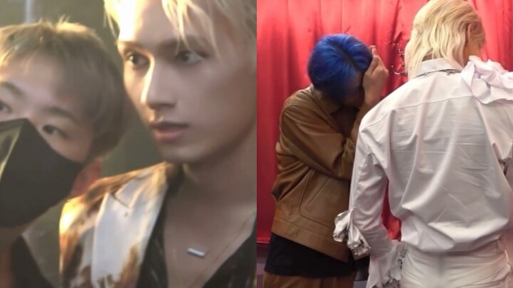 Missing someone really hurts—Xiao Ba and Hoshi went to visit Jun on the set of his music video shoot