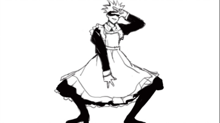 [Anime chế] Jujutsu Kaisen Gojo Satoru chỉ muốn mặc đồ hầu gái