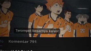 sedang mengingat masa-masa keseruan menonton haikyuu