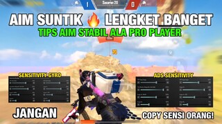 CARA AIM SUNTIK PUBG MOBILE | CARA AIM LURUS PUBG MOBILE TERBARU