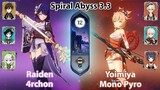 Archon Team & Yoimiya Mono Pyro | La Hoàn Thâm Cảnh Tầng 12 | Genshin Impact 3.3