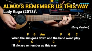 Always Remember Us This Way - Lady Gaga (2018) - Easy Guitar Chords Tutorial with Lyrics Part 3