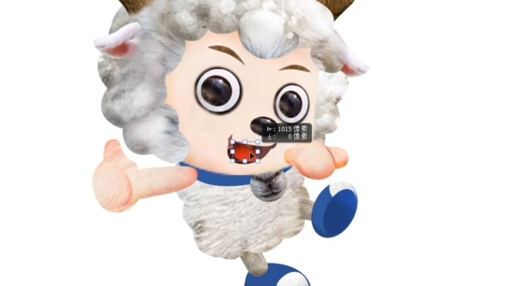 Membuat Si Kambing Ceria dari kambing asli