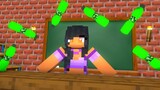 Monster School : APHMAU BOTTLE FLIP CHALLENGE - Minecraft Animation