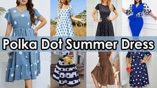 Stylish Polka Dot Summer Dress Design for Women