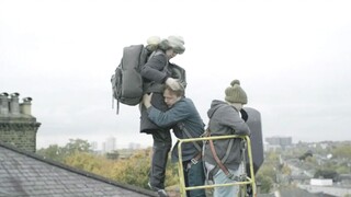 The woman suddenly lost gravity and her body continued to rise into space. Her husband's actions mov