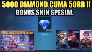 GAK MASUK AKAL ! ORG INI JUAL 5000 DIAMOND + BONUS SKIN SPESIAL CUMA 50RB !! LANGSUNG GUA BELI !!!