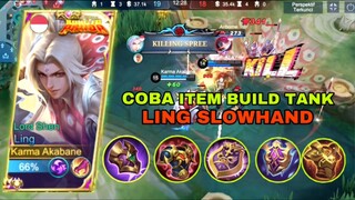 Udah tau slowhand tapi masih coba build tank wkwkwk