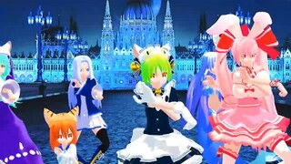 【mmd di gi charat】プリンセススクールで月見夜ラビット