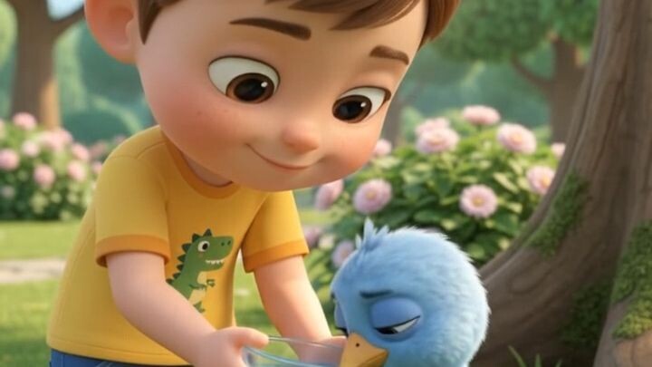 Little Hero Helps a Tiny Bird ❤️  EP 4