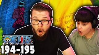 ONE PIECE Ep 194-195 REACTION | GOL D. ROGER! 😲
