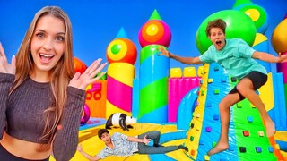 24 HOURS IN A BOUNCE HOUSE!!