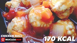 Ep.76 Chicken Ball with tomato sauce 170 KCAL | สอนทำอาหารคลีน กินเองง่ายๆ