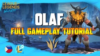 [FIL] Wild Rift Jungle Olaf -  Full Gameplay Tutorial