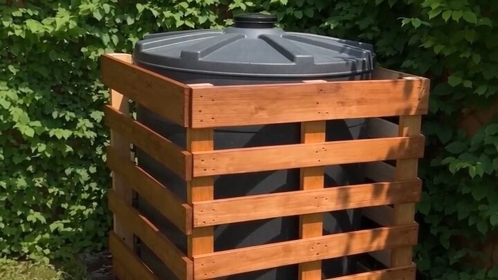 She Hid Her Ugly Water Tank With PALLETS… Genius! 💧✨