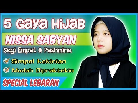 5 Gaya Fresh Hijab Millenial Simpel Ala Nissa Sabyan Untuk Lebaran #MFI Hijab