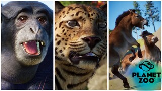 🐎 ALL 5 NEW ANIMALS SHOWCASED - Planet Zoo Conservation Animal Pack [4K]